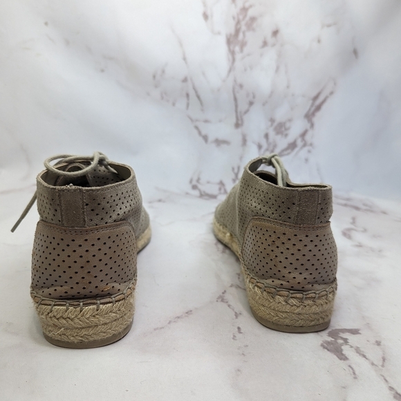 Dolce Vita Bootie Women 10 Brown Trilby Chukka Perforated Suede Shoe Espadrille - Picture 3 of 12